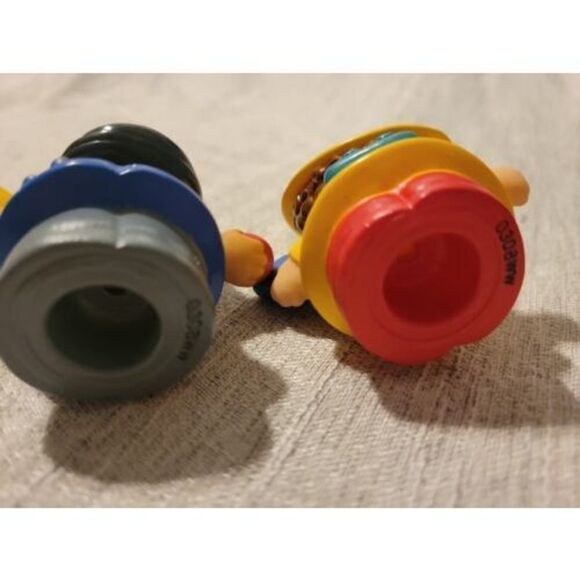 Fisher Price Little People Lot of 2 School Crossing Guard Girl Yellow Raincoat - Picture 8 of 10